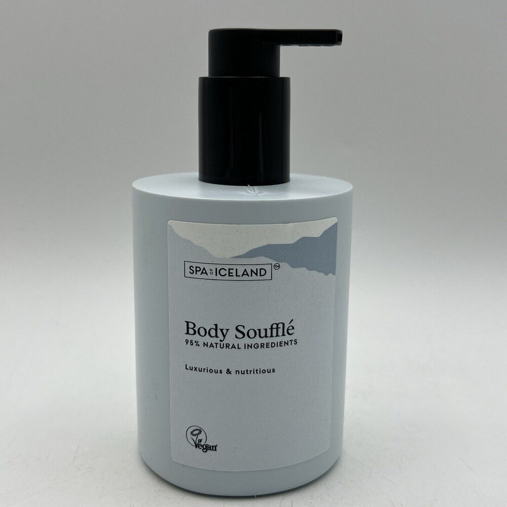 SPA of ICELAND Body Souffle Body Cream Pump Vegan 300 ml Lotion Moisturizer